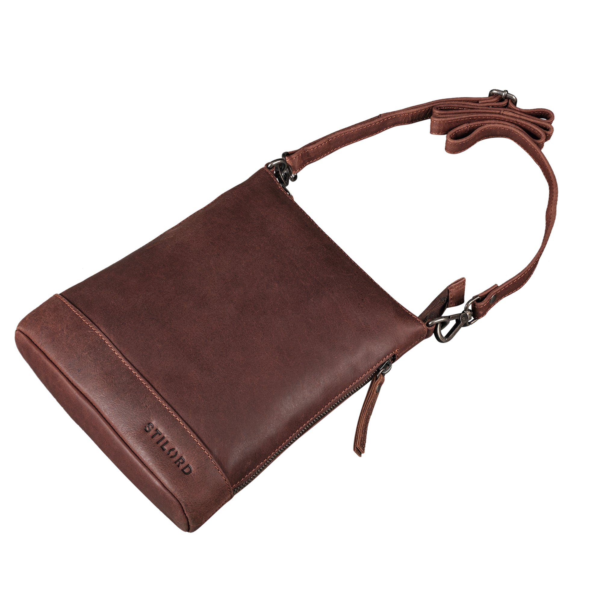 Leder Damen Crossbody Bag braun