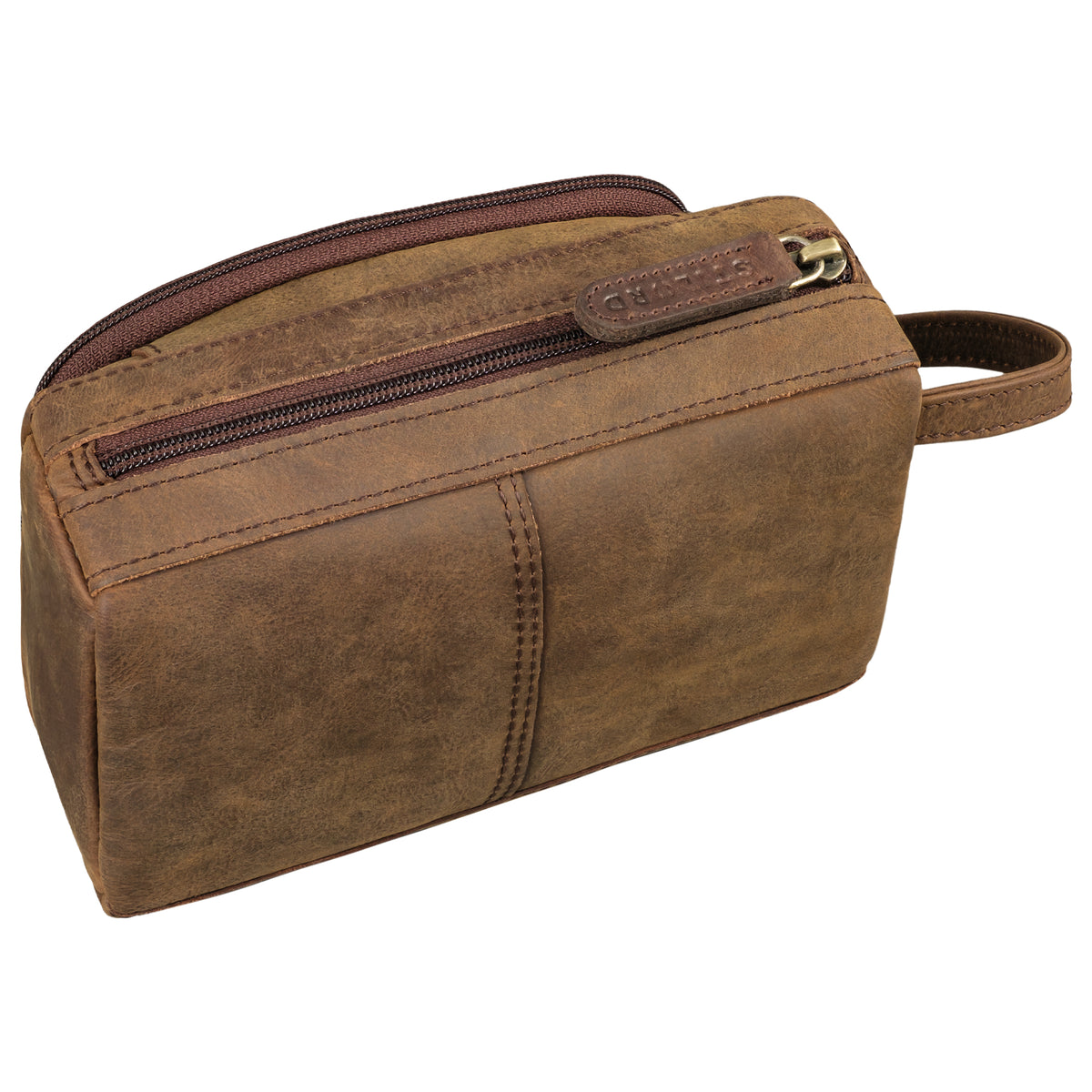 braune Leder Federmappe