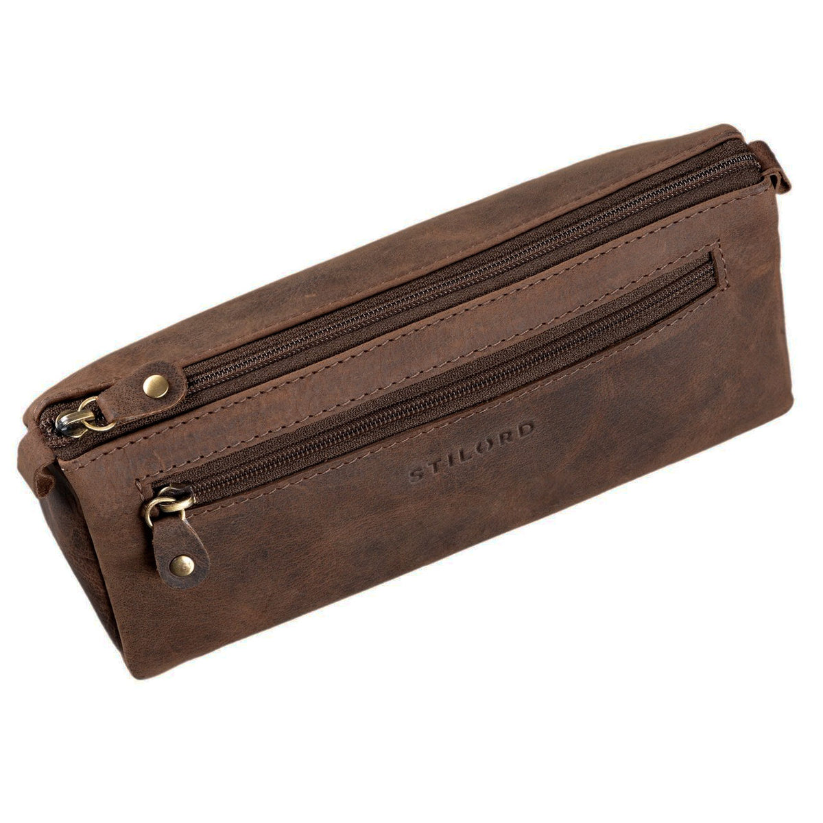 Braune Stifterolle Leder Vintage Herren