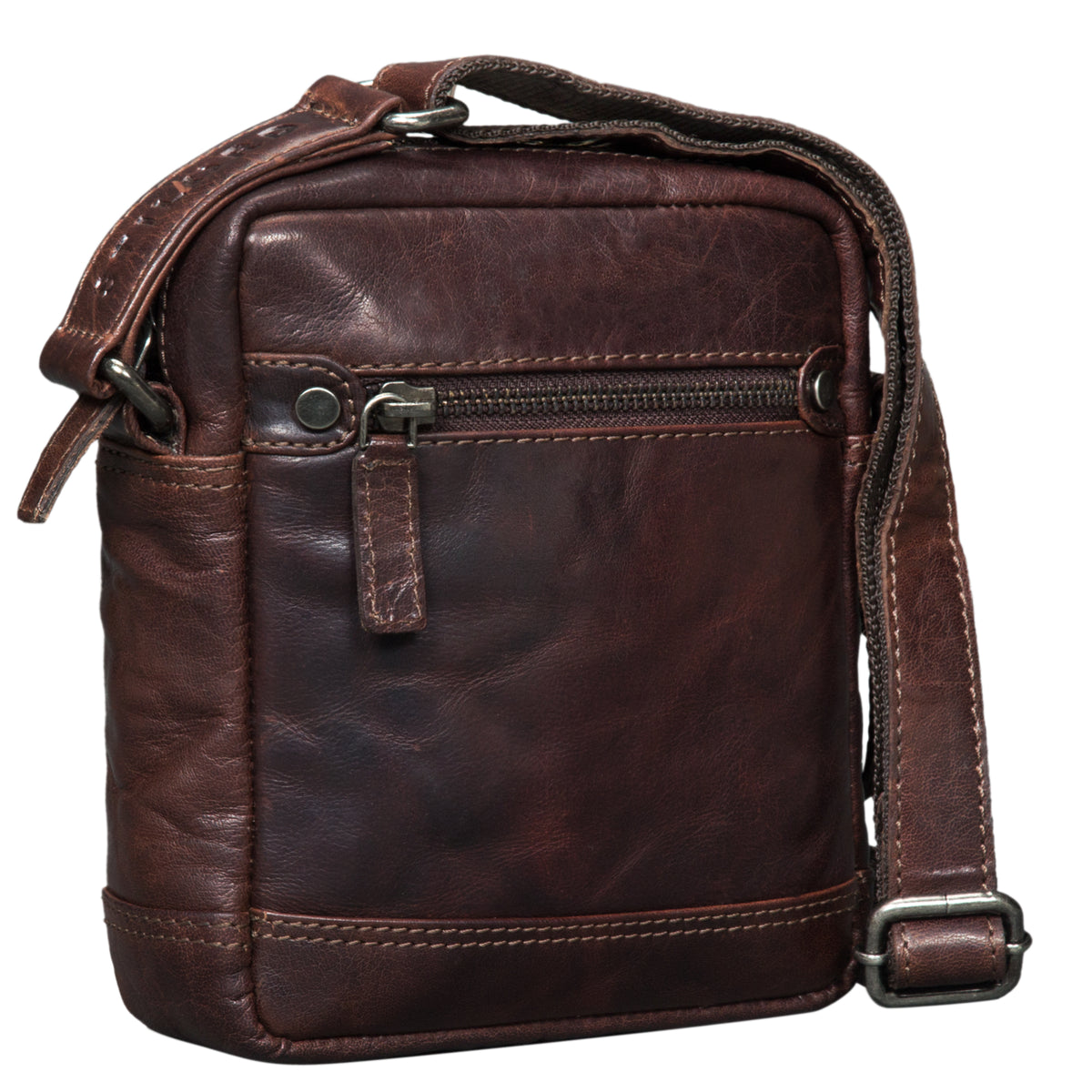 Leder Herrentasche Vintage klein