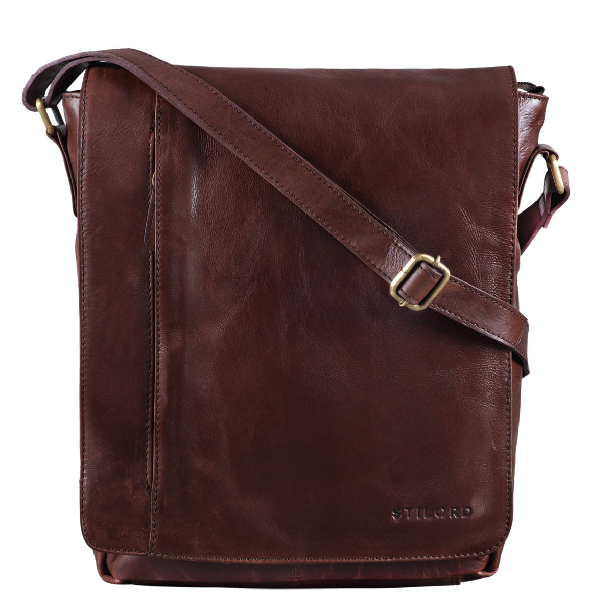Vintage Messenger Bag Leder braun