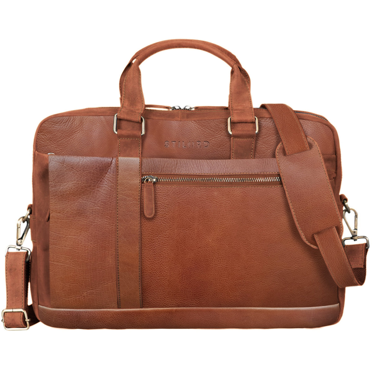 Schulter Laptoptasche Leder braun