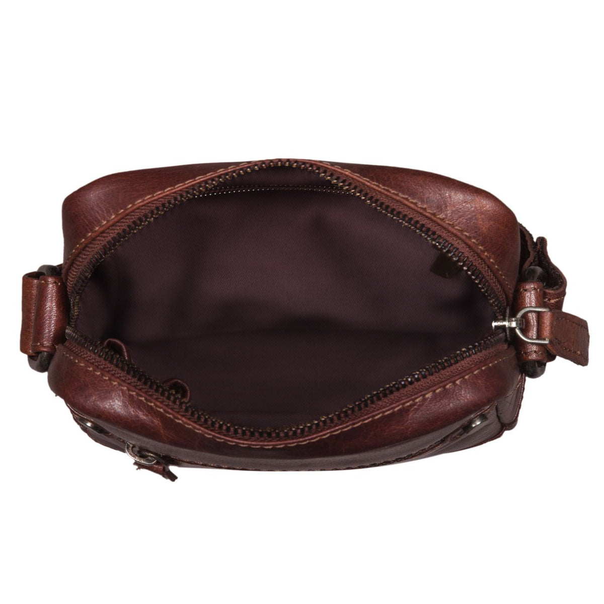Leder Handtasche Damen Vintage braun