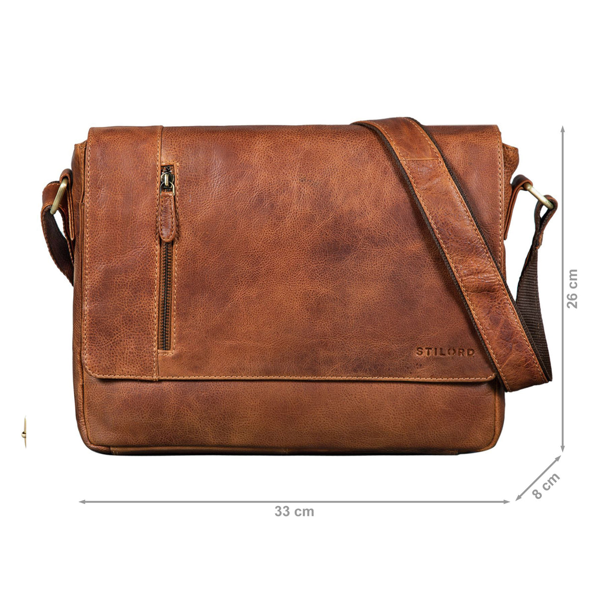 Leder Messenger Tasche Vintage