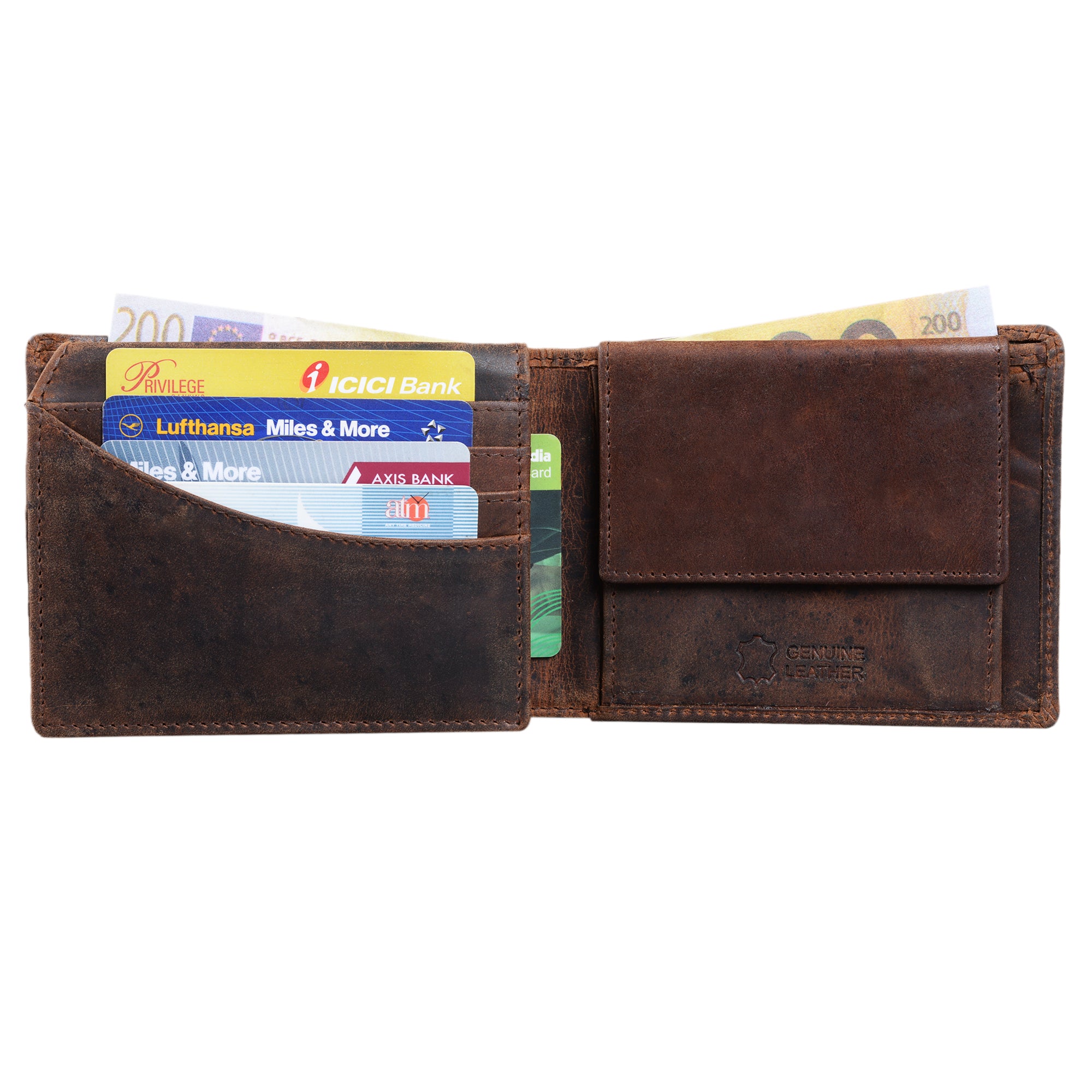 Leder Wallet Herren Vintage