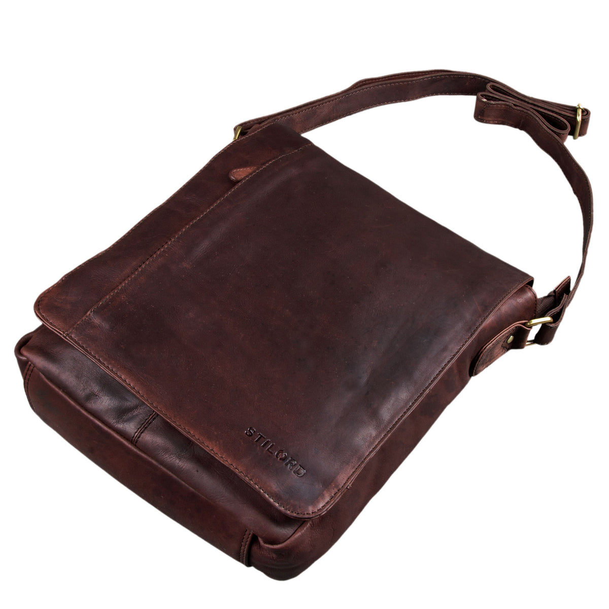 Ledertasche zum Umhängen Männer braun