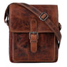 "Martinez" Mała Męska Torba Skórzana na Ramię Vintage Messenger