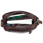 Cross Over Bag Leder Vintage braun