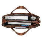 Damen Tote Bag Leder cognac