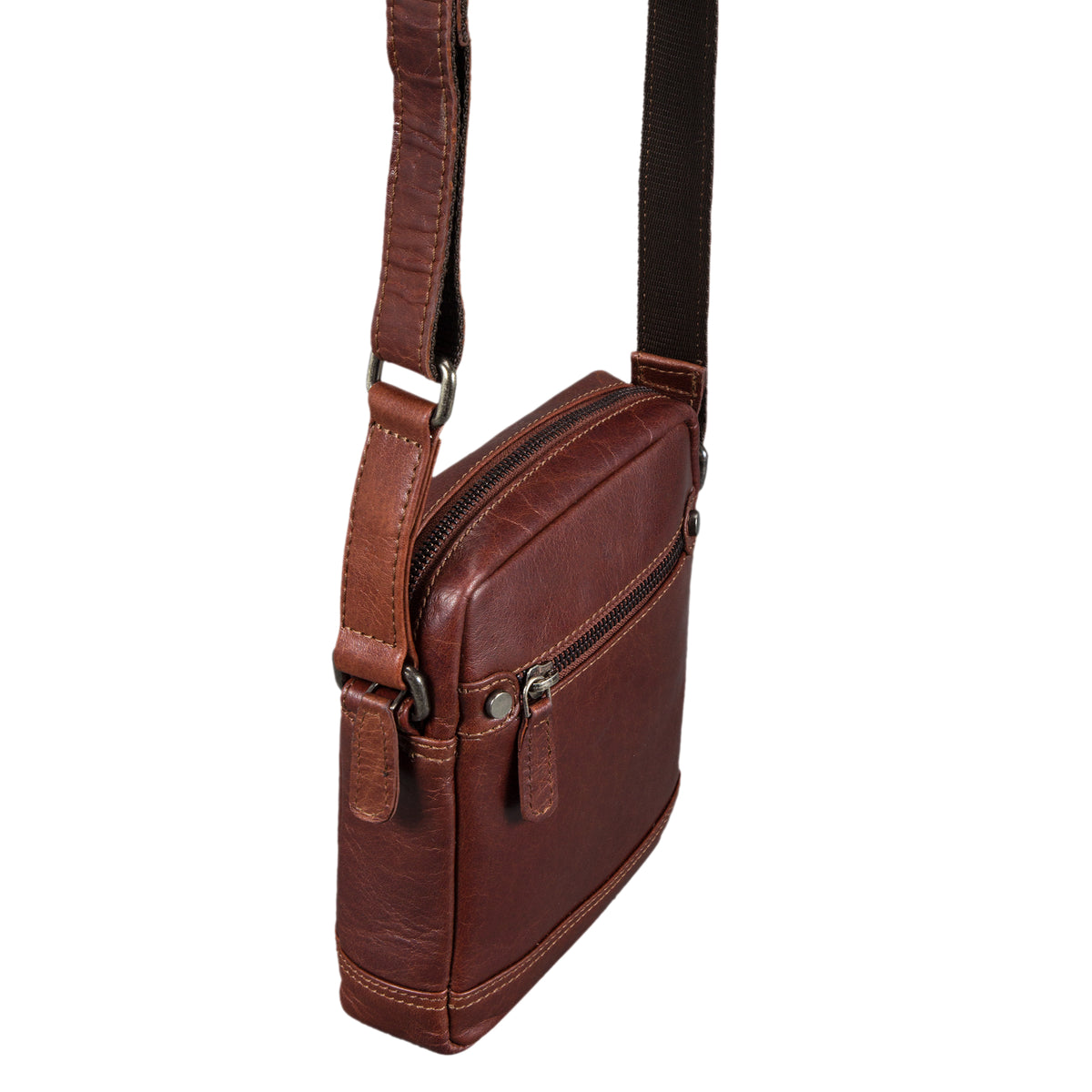Braune Umhängetasche Leder Vintage klein