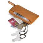 Geldbörse und Schlüsseletui aus echtem Leder