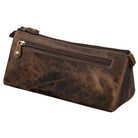 Braune Leder Griffelrolle Vintage
