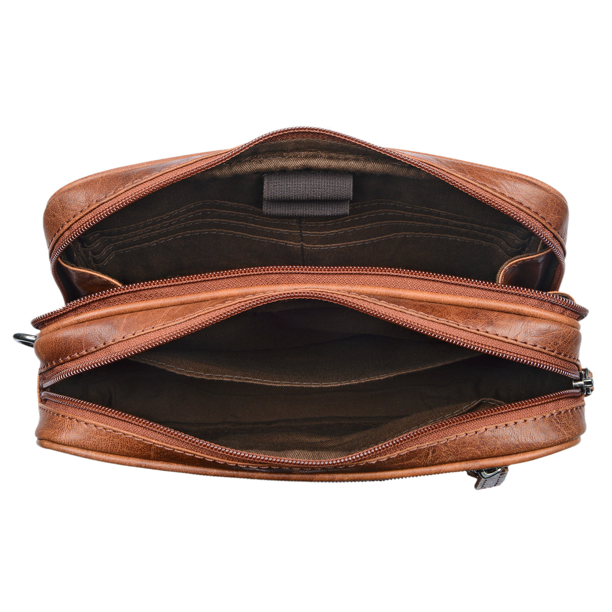 Ledertasche Handgelenk braun