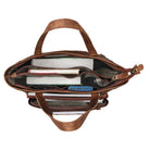 Arbeitstasche Damen Leder cognac