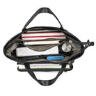 große Handtasche Damen Leder schwarz