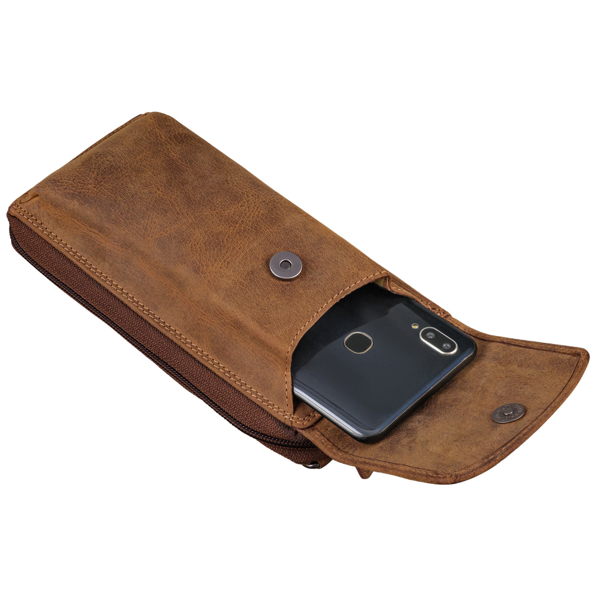 Leder Handytasche zum Umhängen