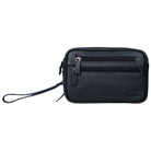 Herrenhandtasche Leder schwarz