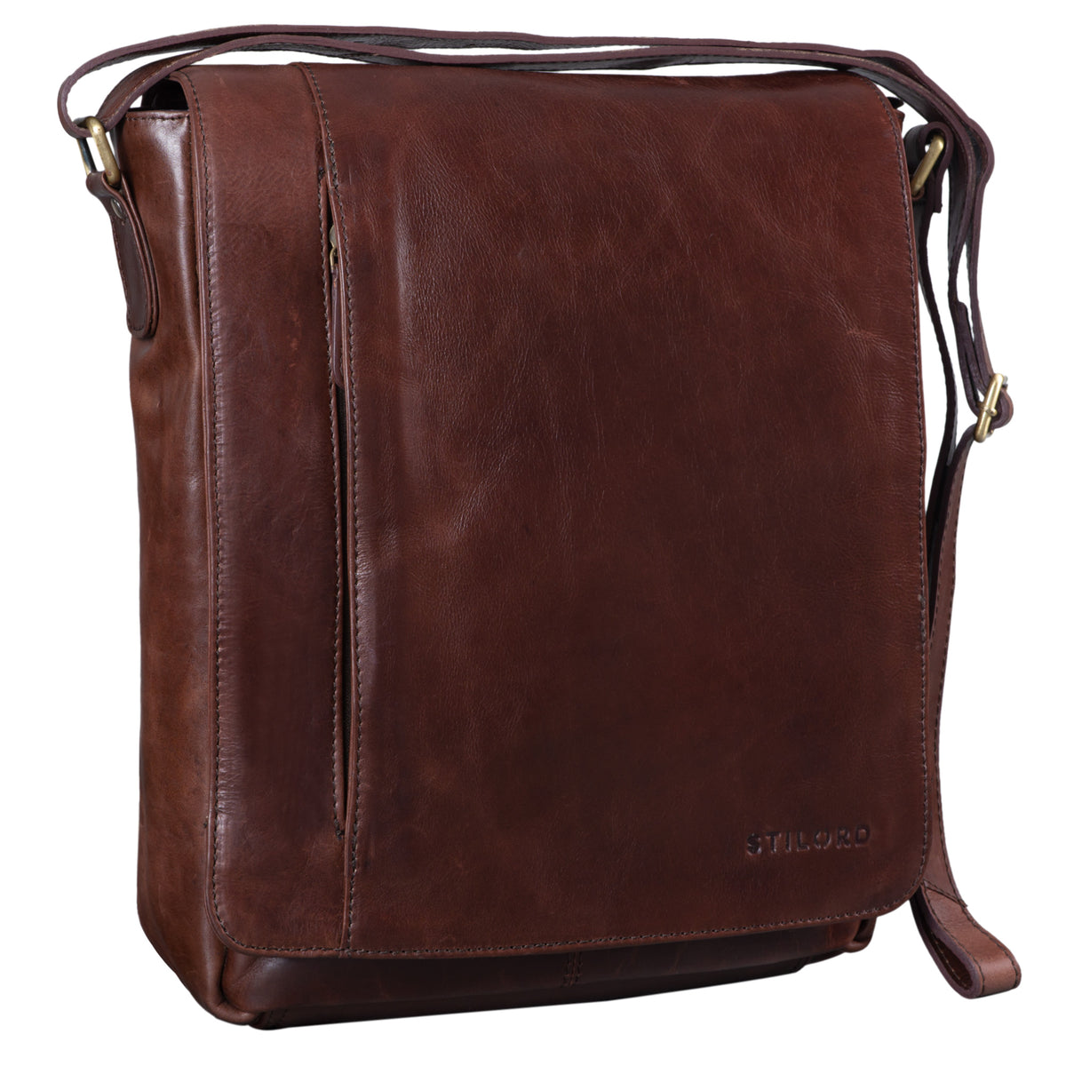 Leder Crossbody Bag Vintage klein