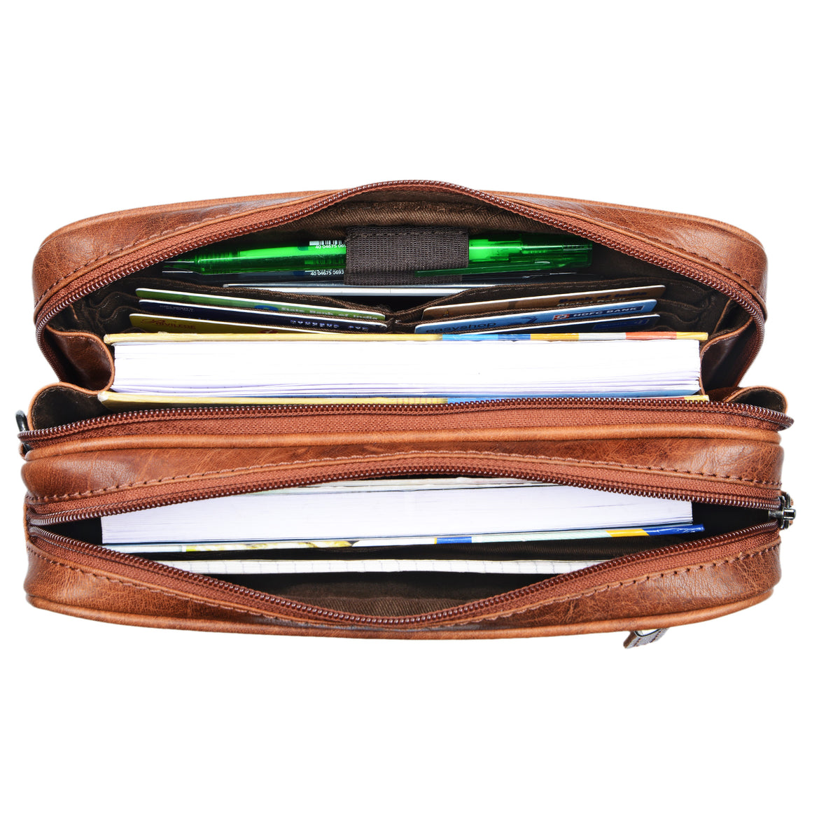 Leder Herrenhandtasche Vintage
