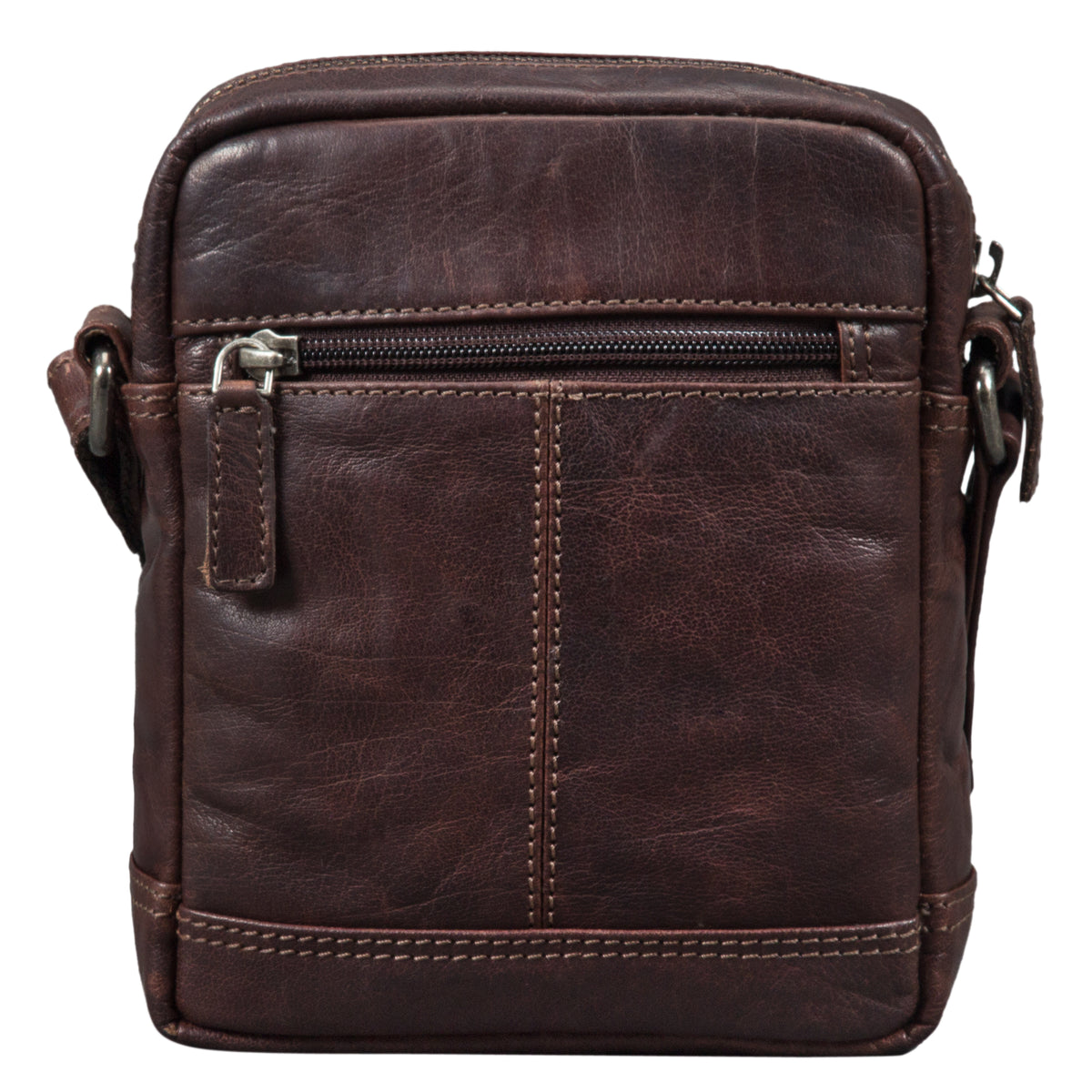 Lederhandtasche Herren Vintage braun