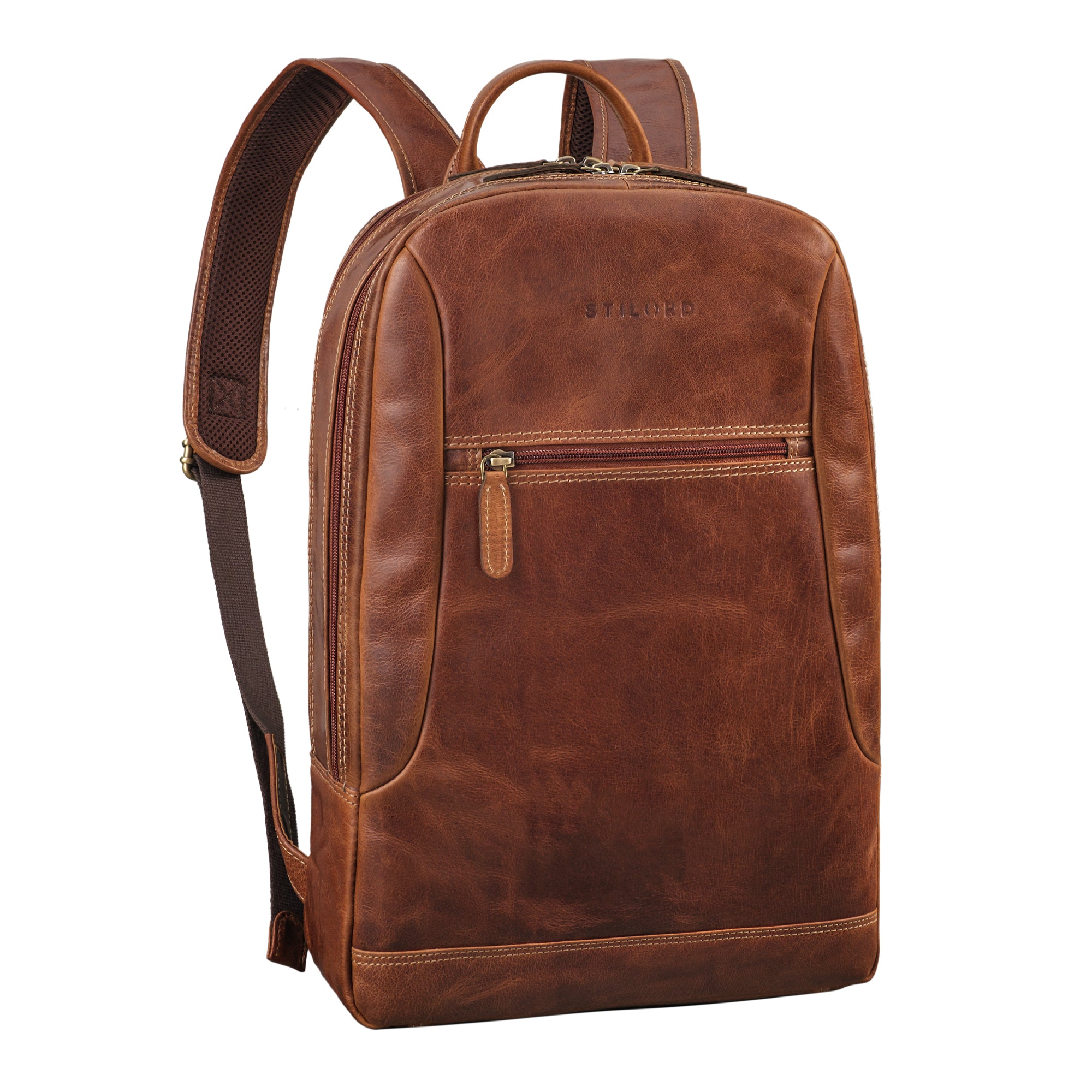 Klassischer Vintage Lederrucksack für Herren und Damen