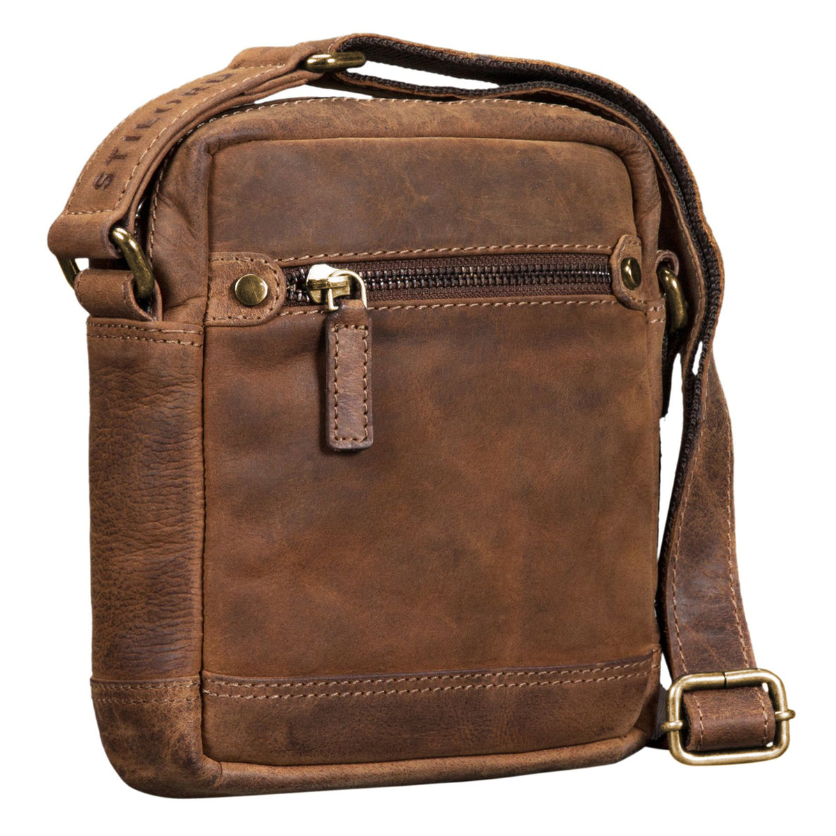 Vintage Umhängetasche Herren Leder klein