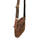 Leder Messenger Bag Vintage klein
