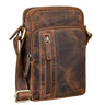 Towar ze zwrotów "Amadeo" Elegancka Skórzana Torba Męska na Ramię Mała Crossbody