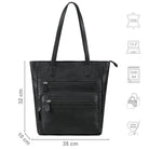 schwarze Ledertasche Damen