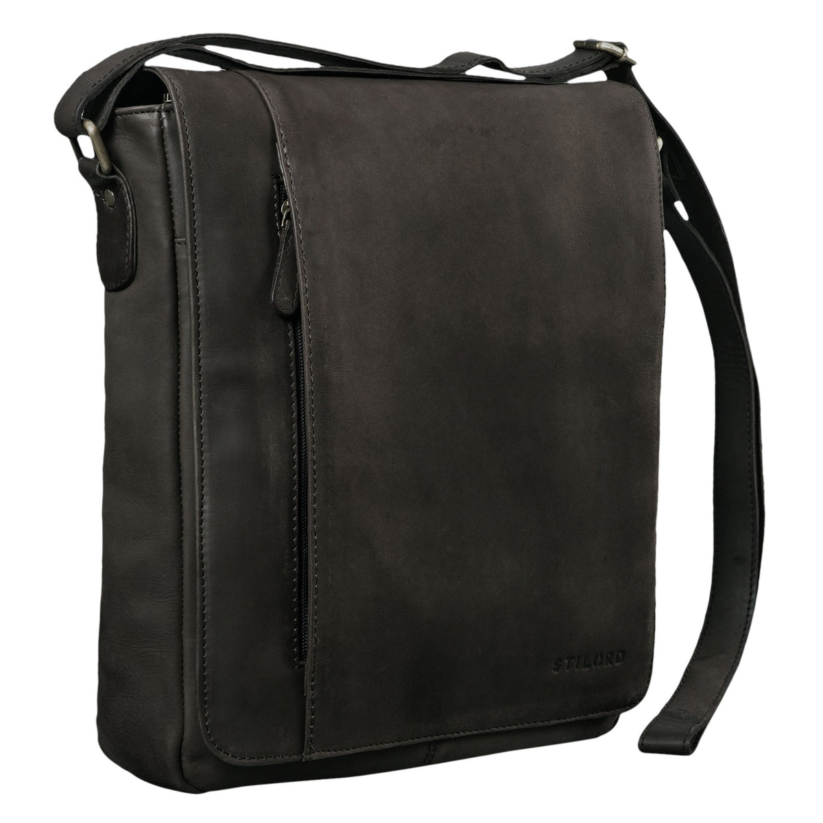 Leder Hochformat Vintags Tasche