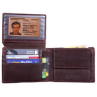 Bifold Leder Portemonnaie Herren Vintage