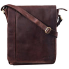 Ledertasche Schultertasche Männer braun