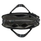 Leder Tote Bag Damen schwarz
