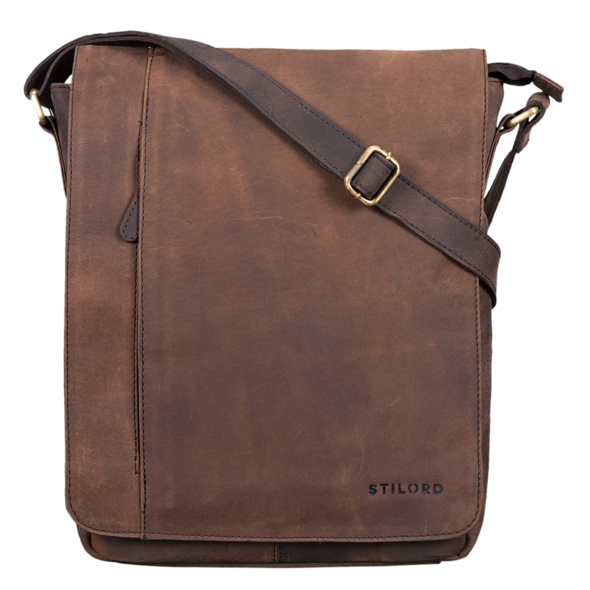 Vintage Herrentasche Umhängetasche echtes Leder