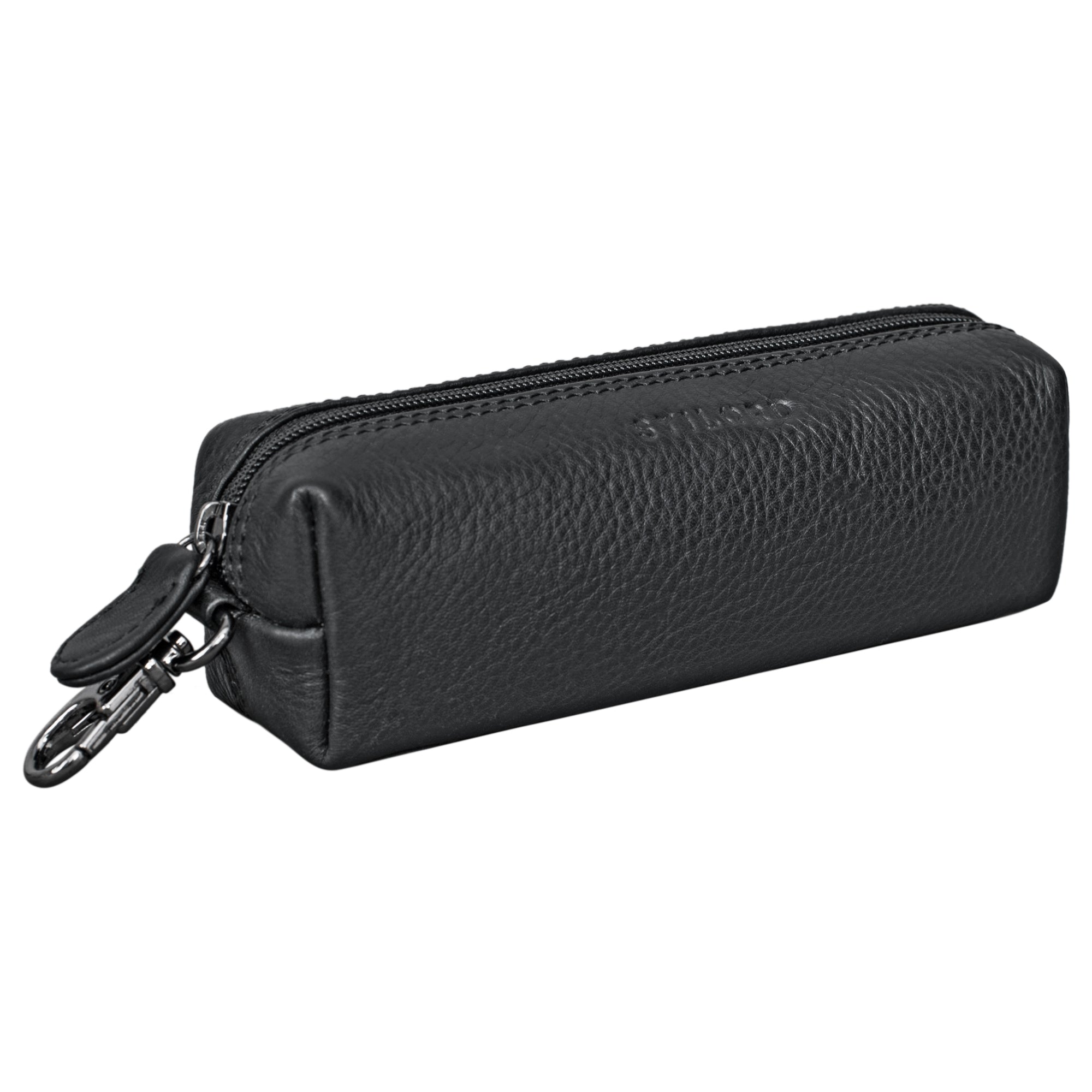 Leder Federmappe schwarz