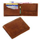 Vintage Portemonnaie Leder Herren braun