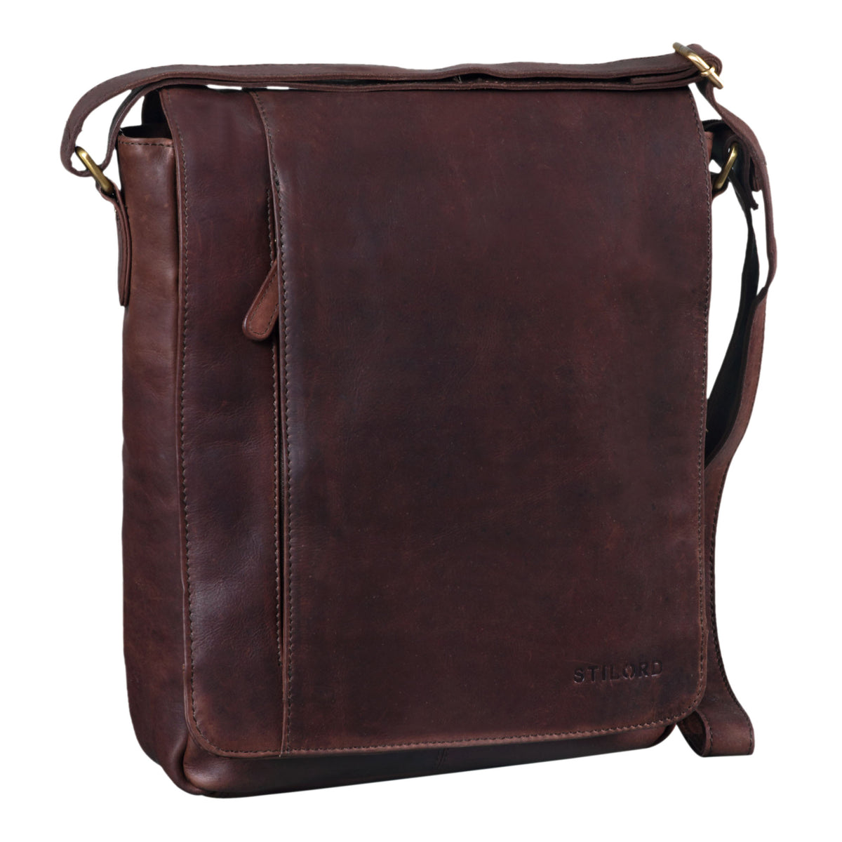 Vintage Herren Ledertasche Hochformat