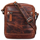 Vintage Leder Herrentasche klein braun