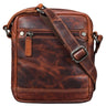 Vintage Leder Herrentasche klein braun