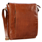 Leder Umhängetasche Herren cognac braun