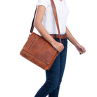 Ledertasche zum Umhängen Vintage braun