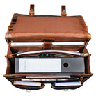 Braune Lehrertasche DIN A4 Vintage