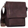 "Finn" Mała Torba Męska Na Ramię Skórzana Vintage Messenger 8.4"
