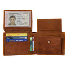 Ledergeldbörse Herren Vintage RFID Schutz