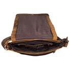 Vintage Schultertasche Ledertasche Männer braun