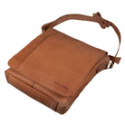 Braune Schultertasche Leder für Männer