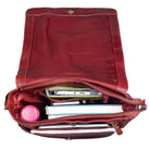 Ledertasche Damen Echtleder rot