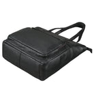 Schultertasche groß Damen Leder schwarz