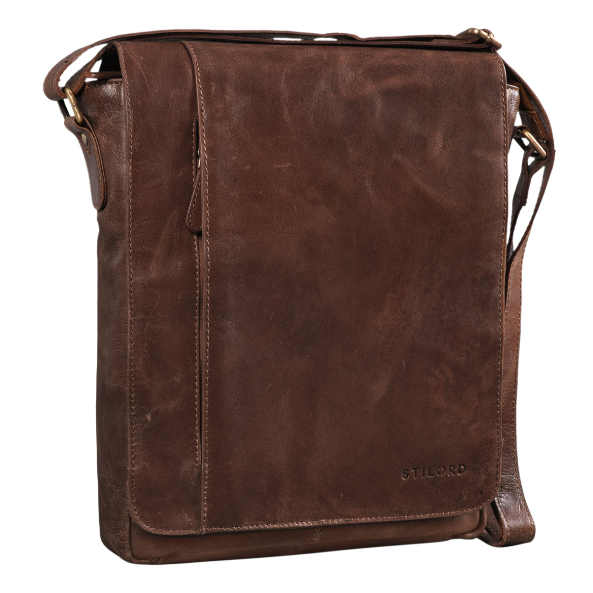 Ausgehtasche Vintage Leder braun