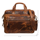 Bürotasche Vintage Leder braun